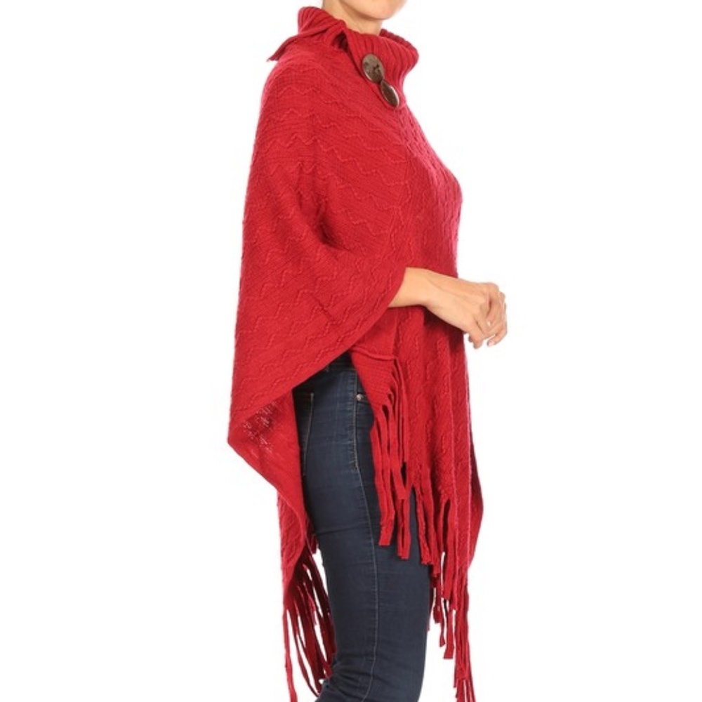 Shawl Wraps for Women, Belt Button Half Open Collar Shawl